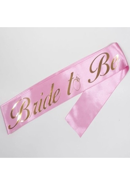Bride To Be Kuşak Pembe Gold 150 cm