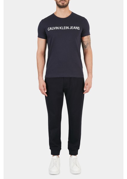 % 100 Organik Pamuklu Bisiklet Yaka Slim Fit T Shirt Erkek T Shirt J30J307855 402 fırsatları