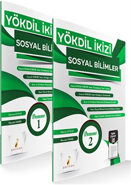 Pelikan Tıp Teknik Yayıncılık YÖKDİL 2021 Ikizi Sosyal Bilimler 2 Özgün Deneme Sınavı Dijital Çözümlü