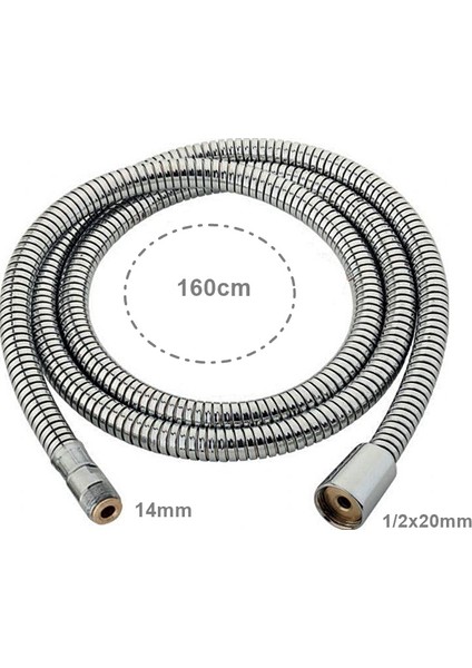 Spiralli Mutfak Evye Bataryası Beber Bataryası Duş Hortumu 160 cm
