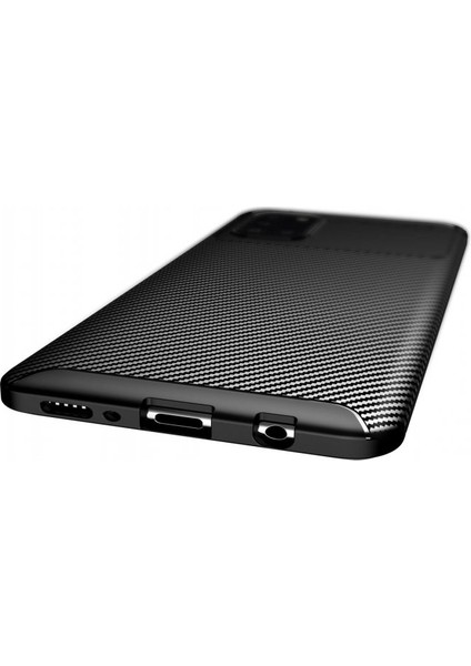 Samsung Galaxy A31 Kılıf Negro Karbon Silikon Siyah