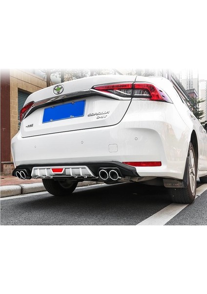 Toyota Corolla Arka Tampon Difüzör 2019 - 2022 4 Egzoz