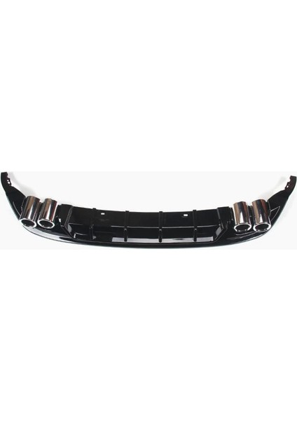 Vw Polo Arka Tampon Difüzör 2019 - 2021 Piano Black 4 Egzoz Oem