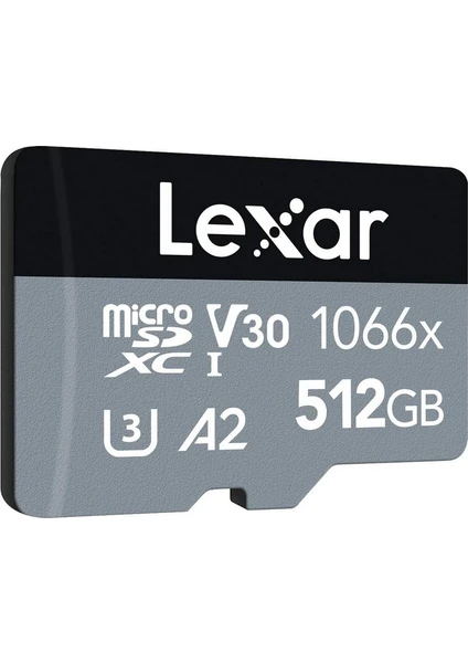 512 GB Professional 1066X Uhs-I U3 V30 A2 Microsdxc Hafıza Kartı + Sd Adaptör