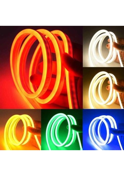 CT-4555 12V Beyaz Neon Led Flexible 5 Metre