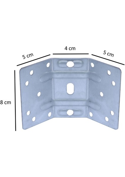 Masa Mobilya Köşe Bağlantı Birleştirme Sacı Çinko 5'li