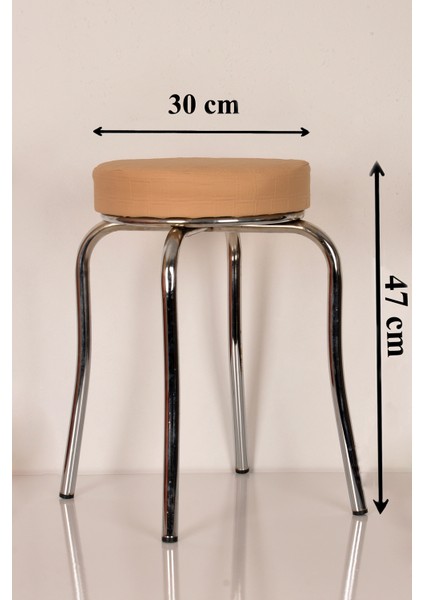 6 Adet Cappucino Mutfak Tabure Metal Tabure Profil Tabure Istiflenebilir
