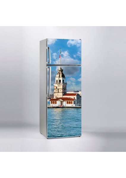 Buzdolabı Sticker Kaplama Dolap Kaplama Etiketi Kız Kulesi