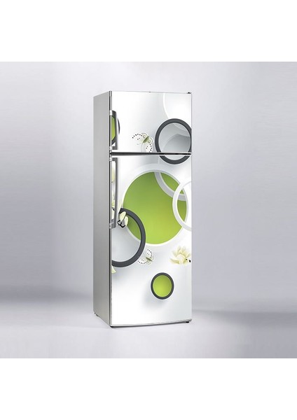 Buzdolabı Sticker Kaplama Dolap Kaplama Etiketi 3D Yuvarlak