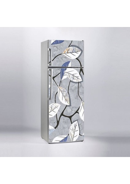 Buzdolabı Sticker Kaplama Dolap Kaplama Etiketi Duvar Renkli Yapraklar