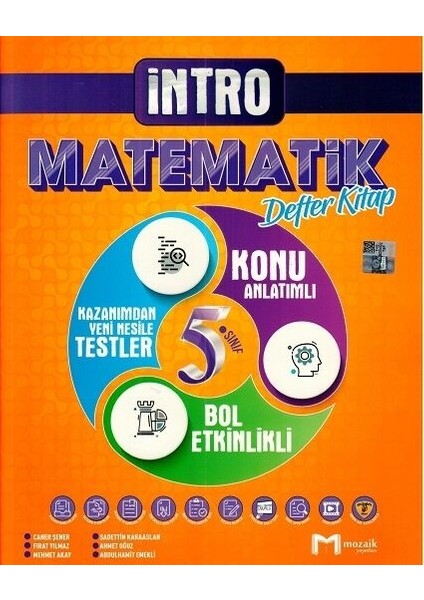 5. Sınıf Matematik Intro Defter Kitap