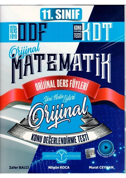 Orijinal Yayınları  11. Sınıf Matematik ODF KDT Seti