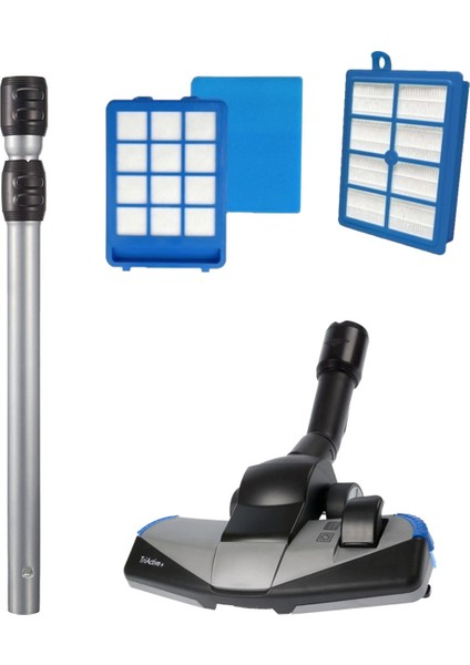 Philips Fc 9911 Süpürge Borusu Triactive Başlık Ön ve Hepa Filtre