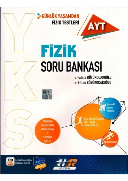 Hız ve Renk Yayınları AYT Fizik Soru Bankası