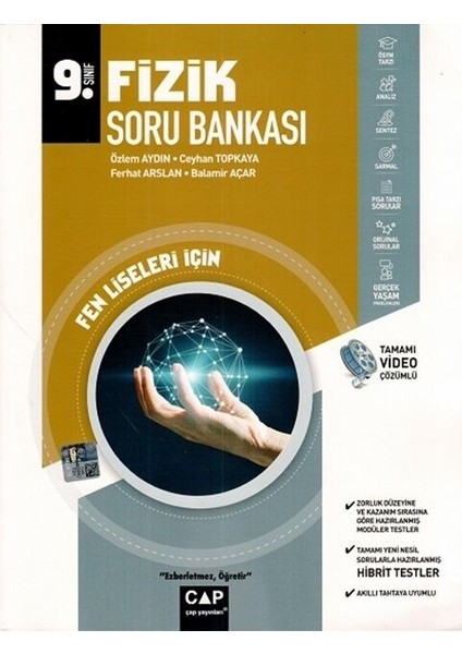 Çap Yayınları Çap Yayınları 9. Sınıf Fizik Fen Soru Bankası