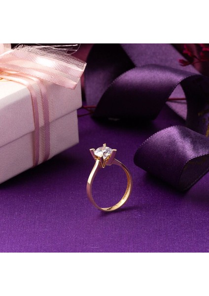 Sevgililer Gününe Özel Tektaş Altın Yüzük indirimleri