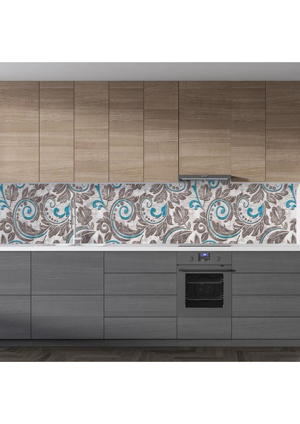 Mutfak Tezgah Arası Folyo Fayans Kaplama Folyosu Seramik Rustik Arkaplan 60 x 300 cm fiyatları