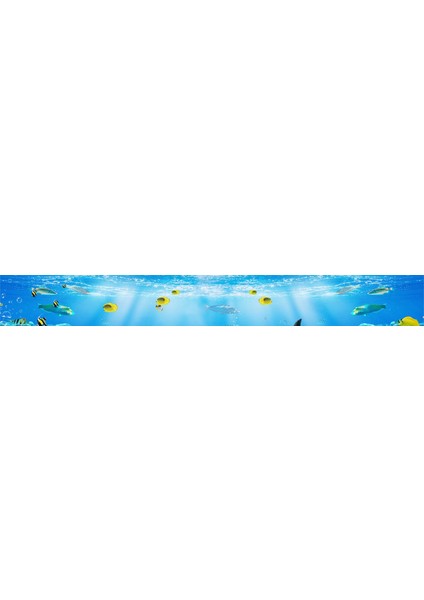 Mutfak Tezgah Arası Folyo Fayans Kaplama Folyosu Denizaltı Güneş 60 x 300 cm
