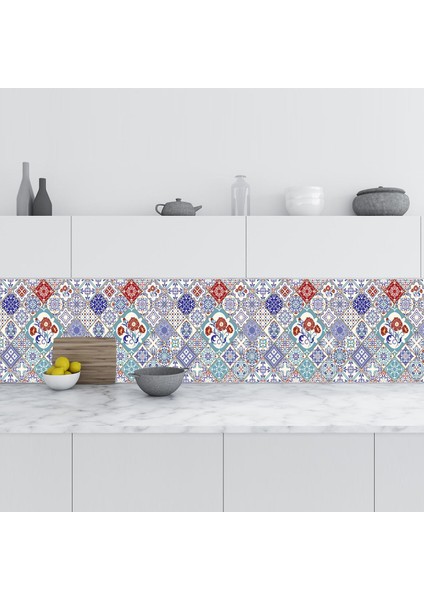 Mutfak Tezgah Arası Folyo Fayans Kaplama Folyosu Türk Karo 60 x 300 cm