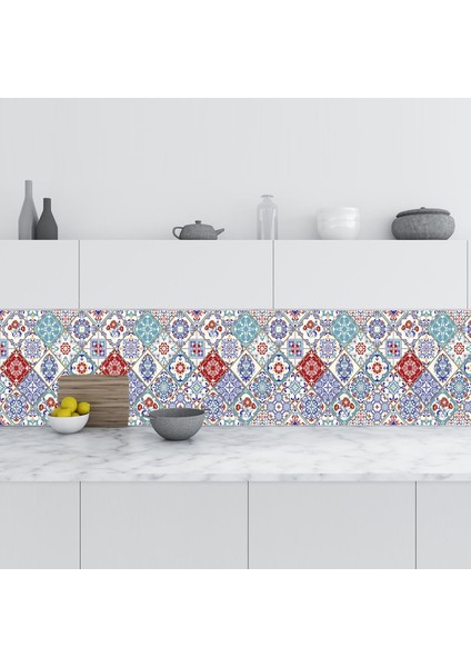 Mutfak Tezgah Arası Folyo Fayans Kaplama Folyosu Türk Seramik Karo 60 x 300 cm