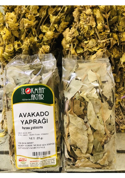 Avakado Yaprağı 25 gr