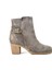 3001 Deri Nubuk Vizon Kalın Topuklu Kadın Bot 1