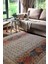 Dijital Baskılı Kaymaz Dot Taban Makinede Yıkanabilir Krem Kilim Desenli Halı YOLLUK-D653 1