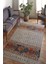 Dijital Baskılı Kaymaz Dot Taban Makinede Yıkanabilir Krem Kilim Desenli Halı YOLLUK-D653 3