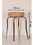 6 Adet Cappucino Mutfak Tabure Metal Tabure Profil Tabure Istiflenebilir 1