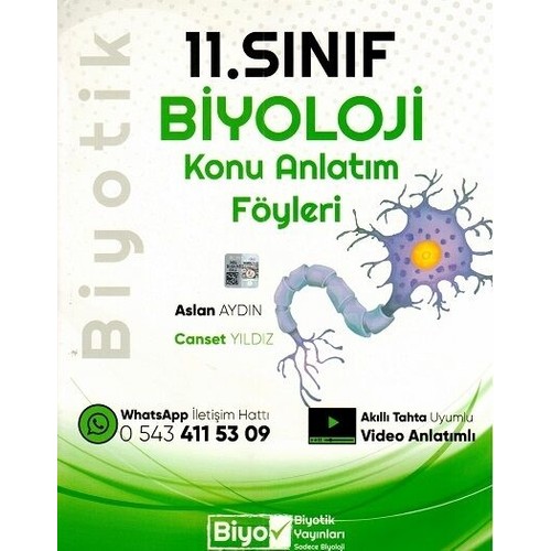 Biyotik Yayınları 11.Sınıf Biyoloji Konu Anlatım Föyleri Kitabı