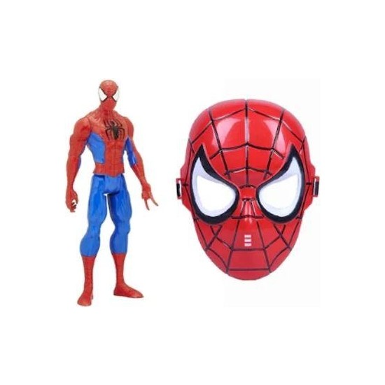 My Bebish Örümcek Adam Spiderman Işıklı Sesli Oyuncak 30 cm ve Işıklı Maske