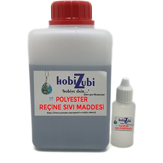 Hobizubi Polyester Reçine Sıvı Maddesi - 500 ml