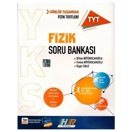 Hız ve Renk Yayınları TYT Fizik Soru Bankası