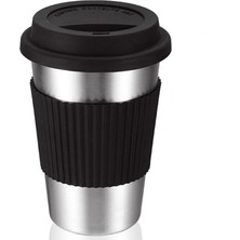 Shopfocus 300ML Paslanmaz Çelik Vakum Izoleli Kapaklı Bardak