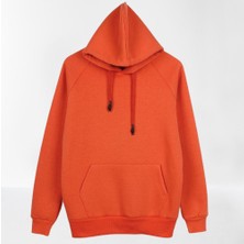 Amor Man Kapüşonlu Oversize 4 Iplik Içi Komple Pamuk Tam Kışlık Kalın Erkek Hoodie Sweatshirt