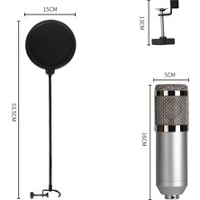 Jwin Rms-11 (BM800) Set Stüdyo Condenser Mikrofonu (Stand ve Filtreli)