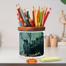 Asilmeydan Arazi Gezisinde Mustafa Kemal Atatürk Ahşap Seramik Kalemlik-740