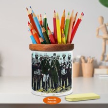 Asilmeydan Mustafa Kemal Paşa Ahşap Seramik Kalemlik-Ataturk (933)