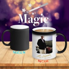 Asilmeydan Şık Takım Elbiseli Dik Duruşlu Mustafa Kemal Atatürk Sihirli Kupa BARDAK-R197