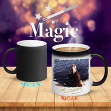 Asilmeydan Deniz Kenarında Oturan Mustafa Kemal Atatürk Sihirli Kupa BARDAK-R202