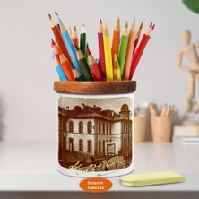 Asilmeydan Selanikteki Atatürkün Evi Ahşap Seramik Kalemlik-25-38