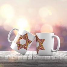 Asilmeydan Çiçekli Hz.süleyman Mührü Baskılı Hediyelik Kupa Bardak 76242663