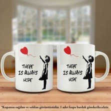 Asilmeydan Banksy There Is Always Hope, Kırmızı Balonlu Kız Kupa Bardak Fincan