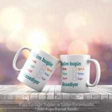 Asilmeydan Bugün Nasıl Hissediyor Yazılı Isme Özel Tasarım Kupa Bardak - Arkadaş ve Sevdiklerinize Hediyelik