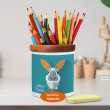 Asilmeydan Paskalya Bayramı Tavşan Kafa Seramik Kalemlik -1257-262