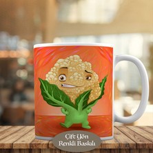 Asilmeydan Neşeli Vitaminli Karnıbahar Sebzesi Kupa Bardak HEDIYELIK-484