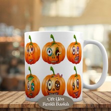 Asilmeydan Halloween Komik Suratlı Bal Kabakarı Kupa Bardak Hediyelik-21470