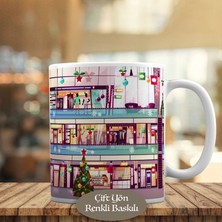 Asilmeydan Renkli Süslenmiş Mağazalar Kupa Bardak Hediyelik-33099-788