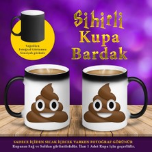 Asilmeydan Gülen Mutlu Kaka Emojisi Sihirli Hediyelik Kupa BARDAK-S457651