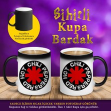 Asilmeydan Red Hot Chili Logo Baskılı Sihirli Hediyelik Kupa BARDAK-S74178